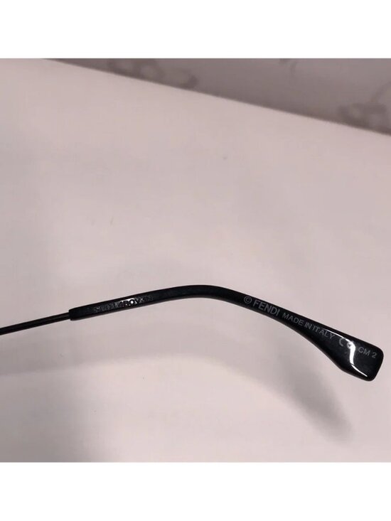New Authentic Stylish Black and Blue Cat-Eye Sunglasses FF0215/S 0LBJF